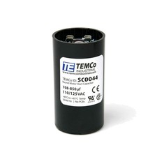 Motor Start Capacitor 110-125V AC Round 50/60Hz - TEMCo