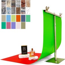 24 Colors Small Product Backdrops Photography Background Paper W/ Stand 12PCS