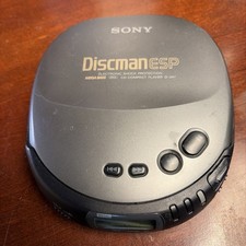 Sony Discman ESP D-245 Mega Bass AVLS Portable CD Walkman Player Vintage Tested