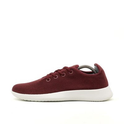 Allbirds Herren Tree Runner Schuh Burgunderrot Atmungsaktiv Sneaker EU 41-42