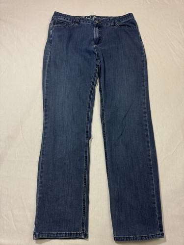 NWT Liz Claiborne Indigo Blue Classic Skinny Jeans with Stretch Plus