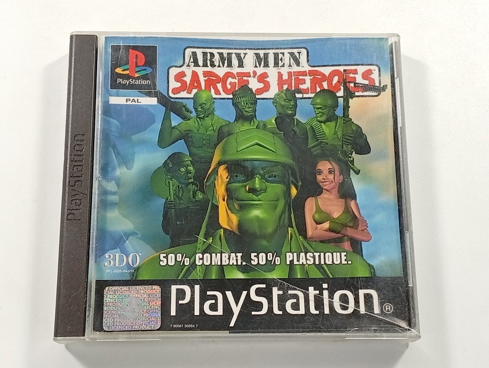 ARMY MEN SARGE S HEROES SONY PLAYSTATION 1 (PS1) PAL-EURO (COMPLETE - BOX DAMAGE