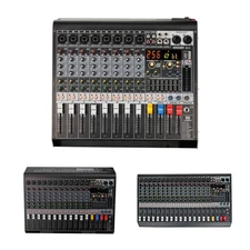 5Core Audio Mixer 8 Channel DJ Soundboard USB Interface Bluetooth XLR Console