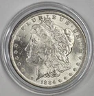 1884 O Morgan Silver Dollar UNC in a Capsule