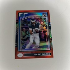 2024 Panini Donruss Optic - Rated Rookie Johnny Wilson #256 Red Prizm /125 (RC)