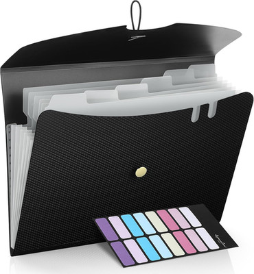 7 Pocket Expanding File Folder, Premium Accordion File Organizer, Letter Size Fo