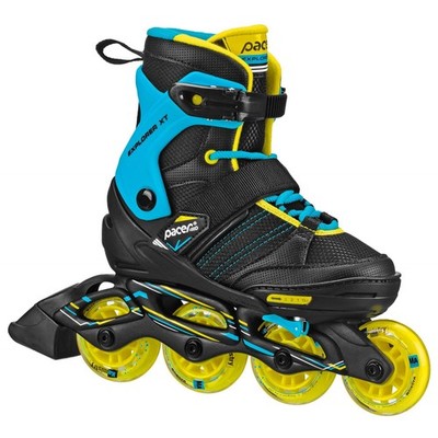 Pacer Explorer Children's Youth Inline Adjustable Skates black