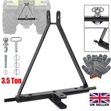 3 Point Linkage Tow Hitch 2" Tractor Mounted Towing Triangle Frame Compact Cat 1