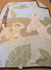 Disney Lion King Baby Blanket Simba Sun Leaf Cheetah Print Plush Lovey Rare