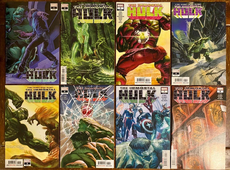 IMMORTAL HULK #1-50 完整! | 2018 AL EWING MASTERPIECE! | GAMMA FLIGHT! 更多! — 第 2/4 张图片