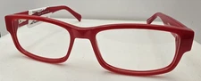 New Lunettos Taylor Red Eyeglasses Frame 52-16-140 W/ Demo Lenses O15