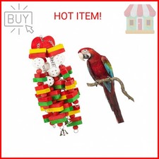 MEWTOGO Large Bird Parrot Toys for Cockatoos African Grey Macaws and Amazon Parr