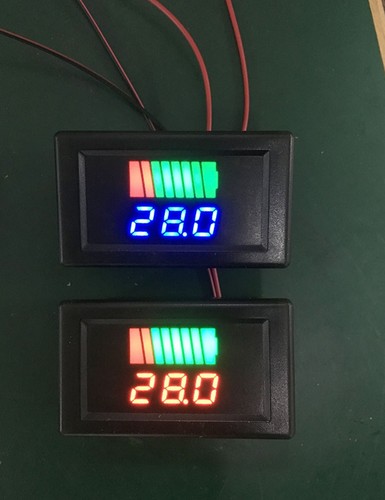 LED Voltmeter Amperemeter  Füllstandsanzeiger 6v - 48 v Batterietester - Bild 4 von 5