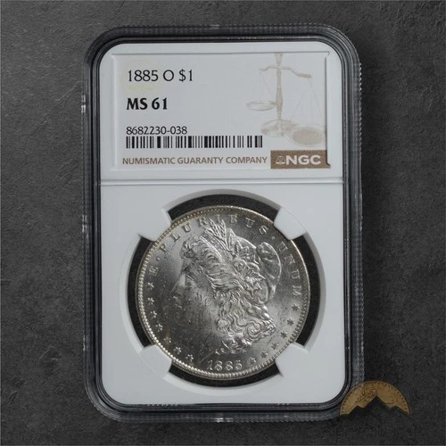 1885-O Morgan Silver Dollar $1 - NGC MS61 - New Orleans