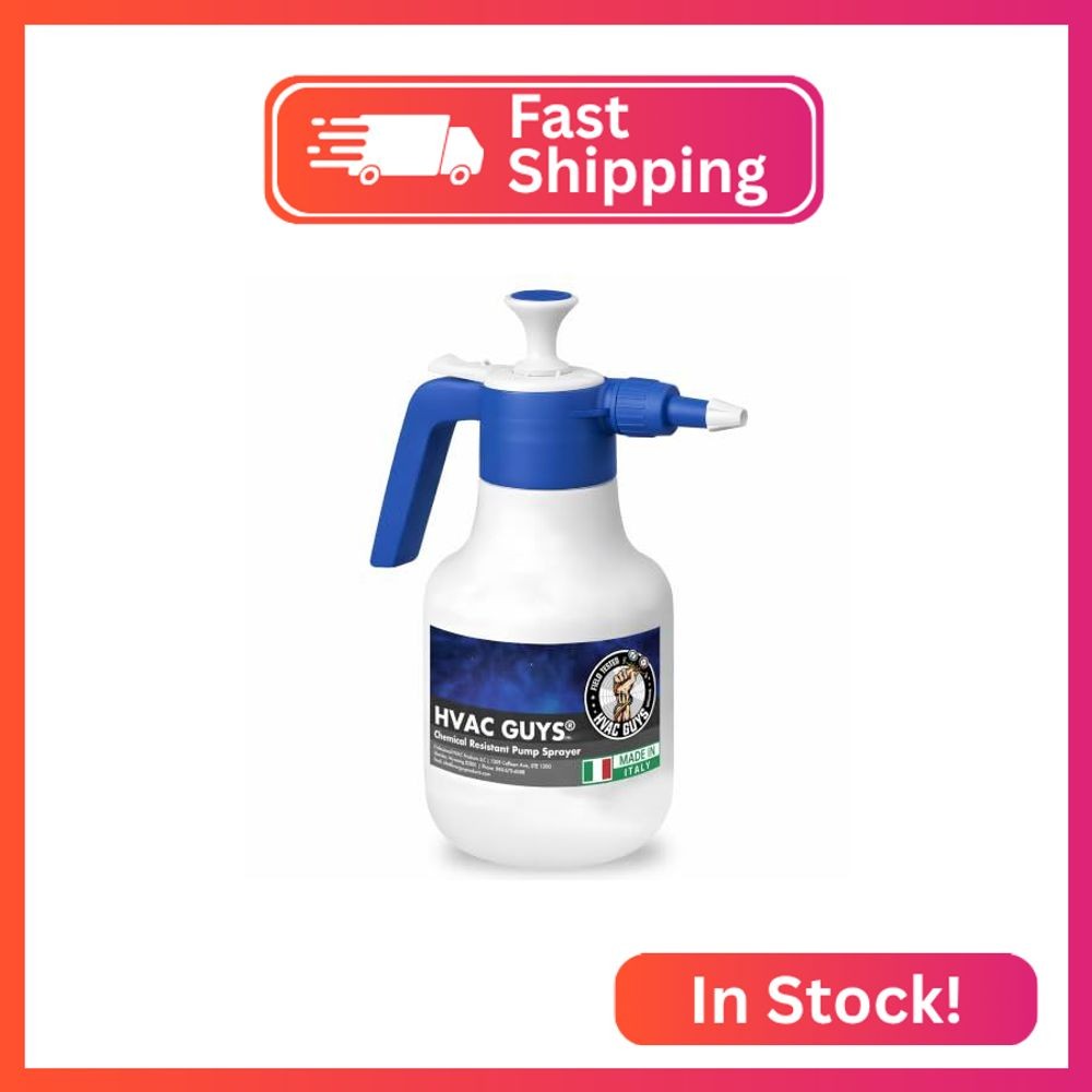 HVAC Guys Handheld Chemical Pump Sprayer with 360° Spray Angle