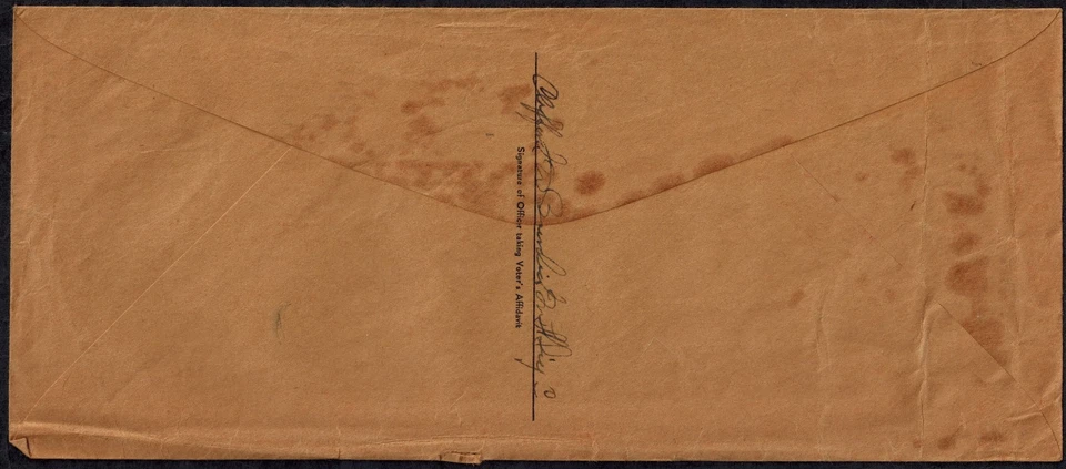 EUA 1944 Navy Ensign War Vot para ÚLTIMA ELEIÇÃO FDR RARA - Imagem 2 de 2