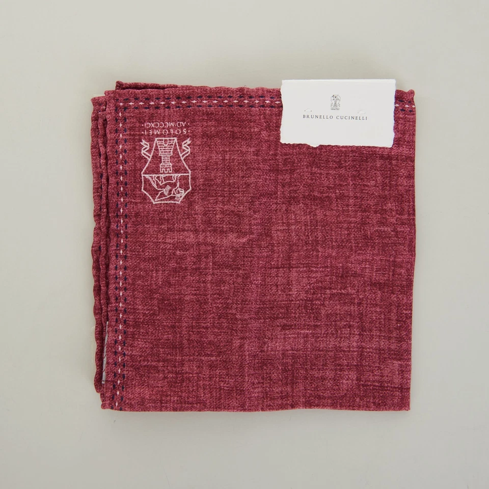 BRUNELLO CUCINELLI 280$ Bufanda Cuadrada Bolsillo - Seda Foto 2 de 3