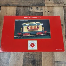 Dillard New Bright Holiday Express Reindeer Stable Christmas Train Rare Red Sign