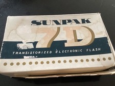 Sunpak 7D tranzystorowa elektroniczna lampa błyskowa. NIEPRZETESTOWANY.