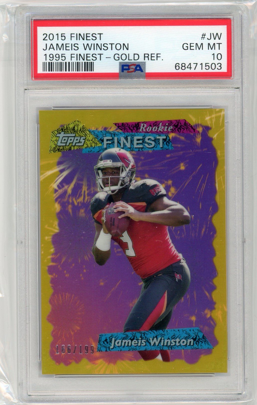 Jameis Winston Finest 1995 Finest Refractor #JW Gold Refractor