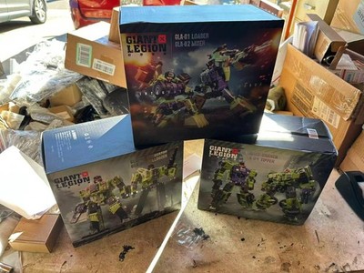 NEW G1 DECEPTICONS GREEN CONSTRUCTION GROUP GIANT LEGION TRANSFORMER 01 - 06 USA