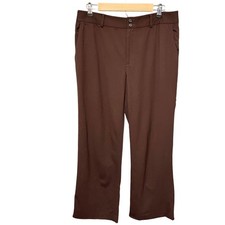 Vtg LAUREN Ralph Lauren Wool Blend Dress Pants Rich Brown Size 10 Career