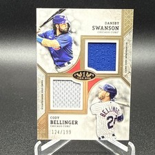 2024 Tier One Dual Player Relic DANSBY SWANSON & CODY BELLINGER #DPR-SB #124/199