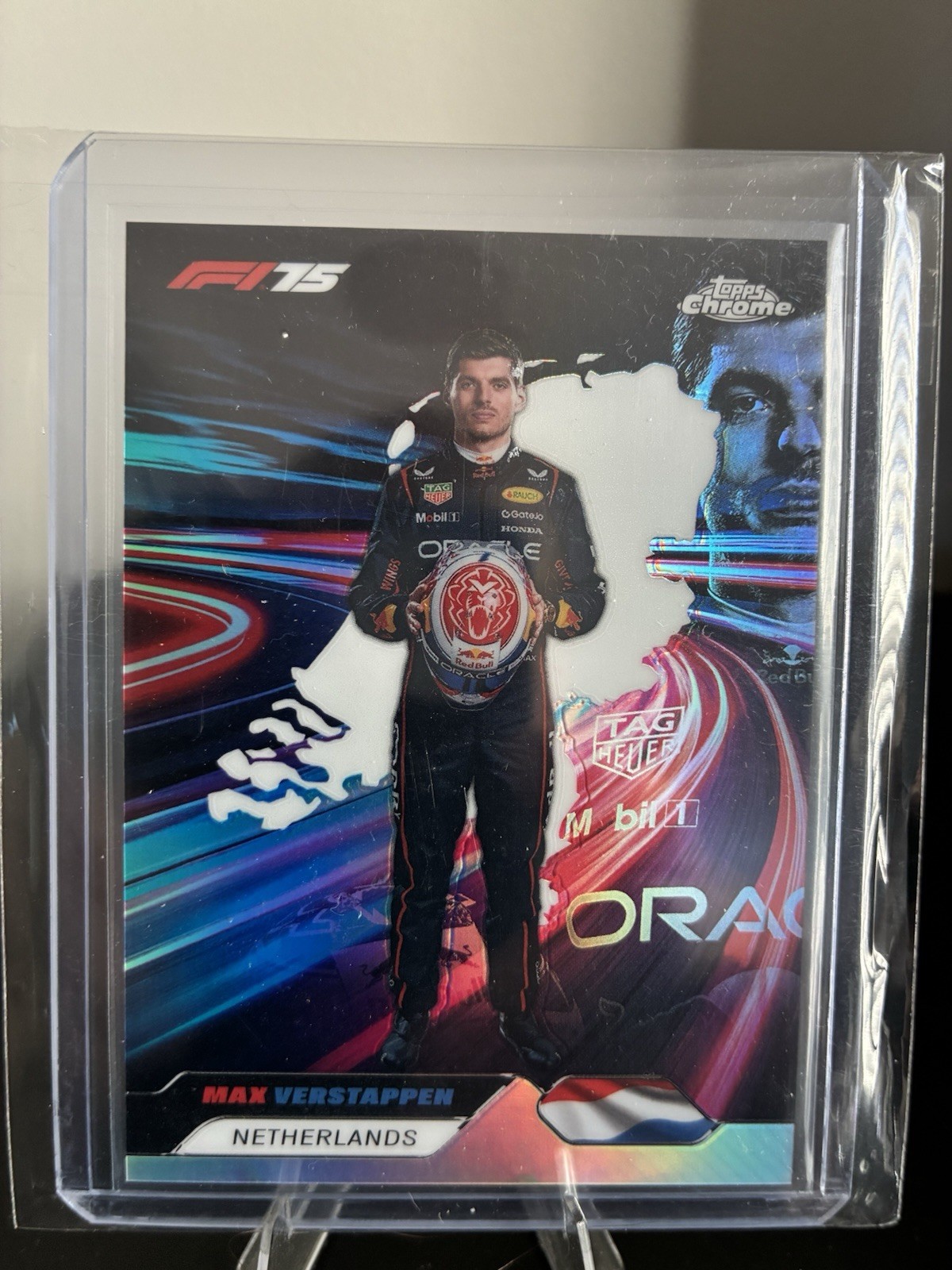 2025 Topps Chrome Formula 1 F1 Max Verstappen Neon Nations SP #NN-1 (A)