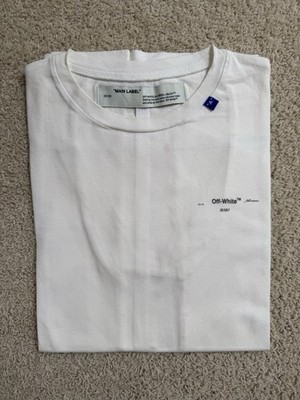 Off-White T-Shirt Main Label FW19/20 Virgil Abloh Weiß Größe S Original