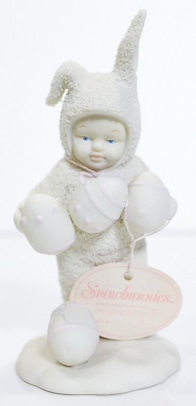 DEPARTMENT 56 Easter Snowbabies "Oops! I Dropped One" Porcelain Figurine