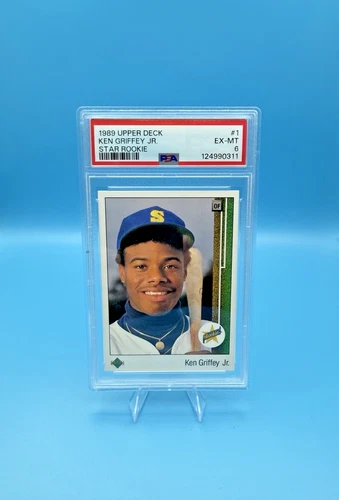 1989 Upper Deck Ken Griffey Jr. #1 Seattle Mariners Baseball PSA 6 EX-MT ROOKIE