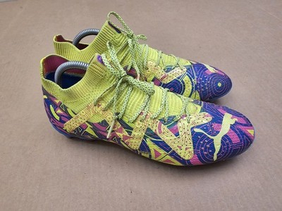PUMA Future Ultimate FG/AG Energy Pack  Ultra Blue/Yellow/Pink Men s Sz 8.5