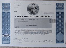 Barry Wright Corporation Wertpapier / Aktie  USA  Deko Sammler
