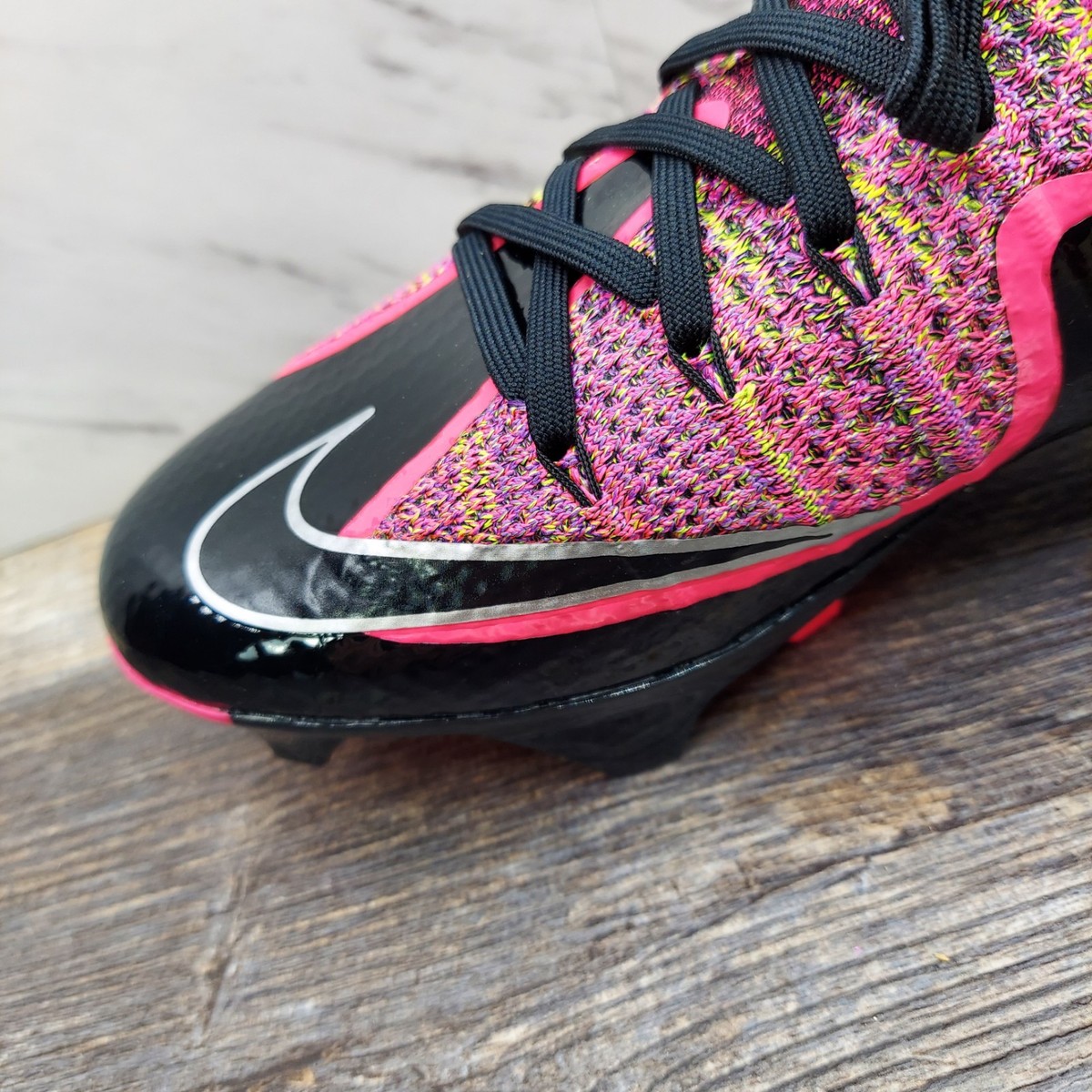 Nike Vapor Edge 360 Untouchable Football Cleats Black Hyper Pink
