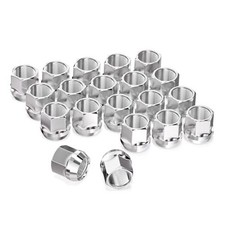 MEnd Lug Nuts, 0.8" 21mm Tall, 3/4" 19mm Hex, 12x1.25 Silver Short Open MEnd Lug Nuts, 0.8" 21mm Tall, 3/4" 19mm Hex, 12x1.25 Silver Short Open - Image 1