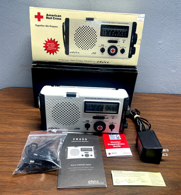 Eton FR400 American Red Cross Emergency Radio AM/FM/NOAA/TV1/TV2/WX Receiver NEW