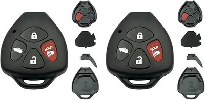 Keyless Entry Remote Key Housing Replacement for Avalon Camry Corolla Venza 4 Bu