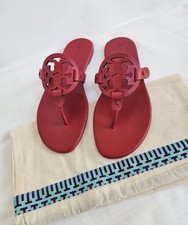 Tory Burch Miller Calf Leather Sandal for Women,Size 7 Tory Red/631 NiB Dust Bag