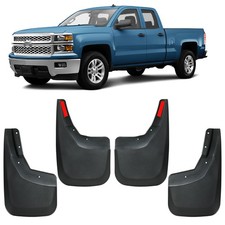 4PC Mud Flaps Splash Guards Mudguards For Chevrolet Silverado 15/25/3500 2014-18