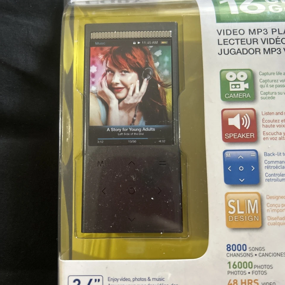 Coby 16GB Video MP3 Player MP757-8G Slim NEW  - Image 2 of 4