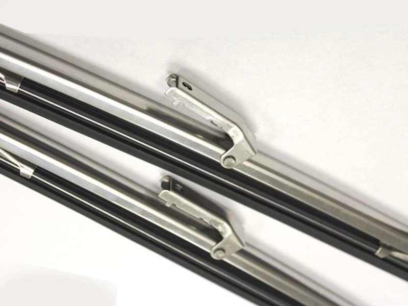 Como cromo: limpiaparabrisas de acero inoxidable VA plateado para Chevrolet Chevette Foto 2 de 2