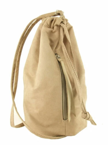 Beige Suede Exterior Small Bags & Handbags for Women