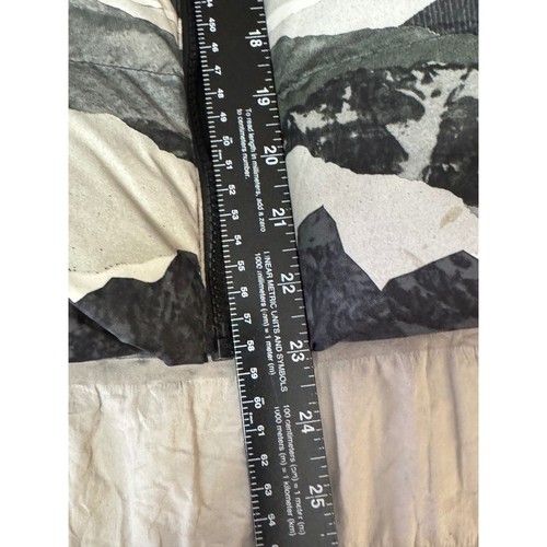 The North Face Down Reversable Puffer Hooded Winter Coat Mountain Print Boys L - Picture 9 of 11