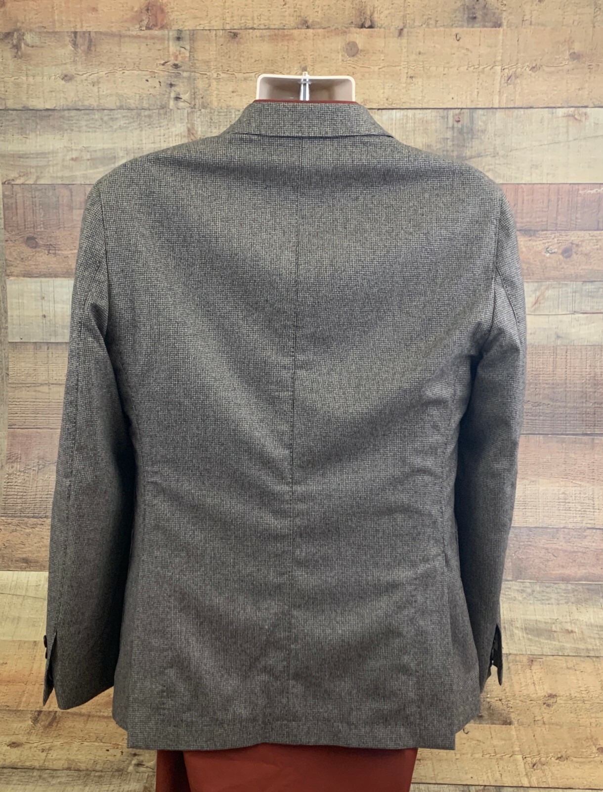 HACKETT Men's Jacket Wool Brown Houndstooth Sport… - image 2