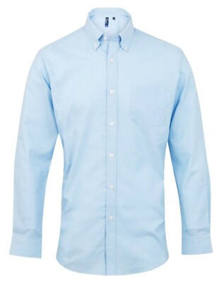Men's Washed Oxford Button Down Long Sleeve Shirt