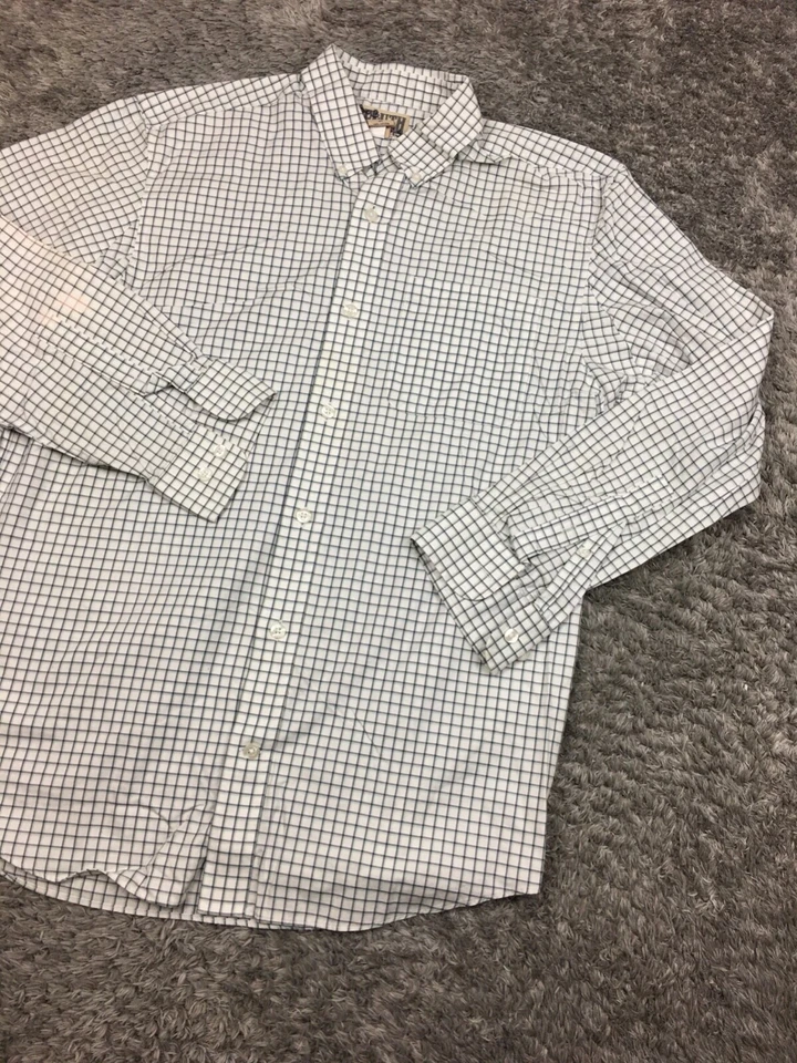 Duluth Trading Button Up Shirt Mens Size Medium Off White Bleached Work Shirt - Image 2 of 4