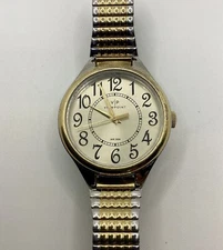 Viewpoint by Timex Women’s  Watch Two Tone Expansion Band New Battery