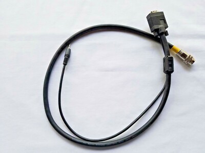 42106 RapidRun HD15 Male + 3.5mm Stereo Audio Flying Lead Cable 3 ft.