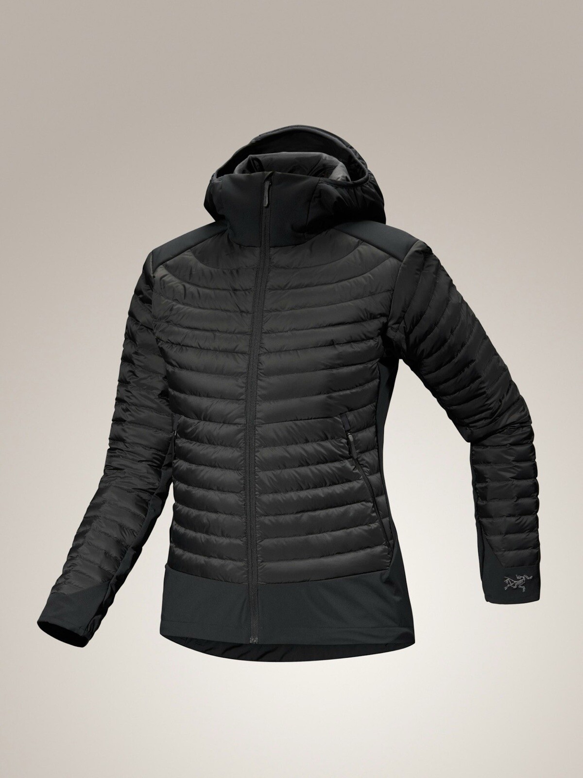 Arc'teryx Cerio Hybrid Felpa con Cappuccio Donna XS Nero