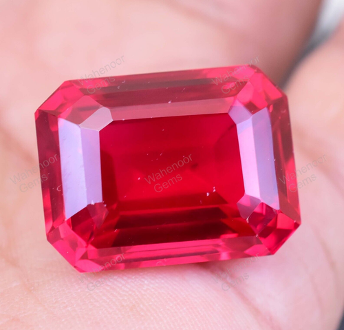 Piedra preciosa extremadamente rara y natural 63,80 quilates roja sangre esmeralda RUBÍ con certificación AGL - Imagen 6 de 7